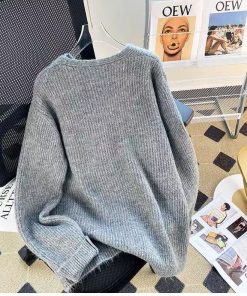 Alternative view of 2024 Women's Autumn/Winter Grey Sweater Knitwear
