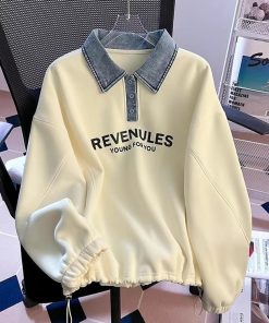 Alternative view of 2024 polo collar sweater women autumn and winter tops
