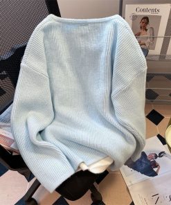 Alternative view of 2024 Autumn/Winter False Two Piece Design Top