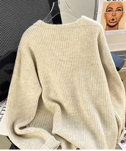 Alternative view of 2024 Women's Autumn/Winter Apricot Colour Sweater Knitwear